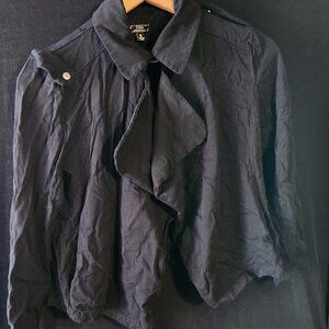 Lisa Internationals Women's Black Dress Jacket Petite Large **Shoulder Strap Nee